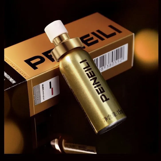 PEINEILI DORADO🟨 – SPRAY RETARDANTE MASCULINO (ALTA CONCENTRACIÓN)