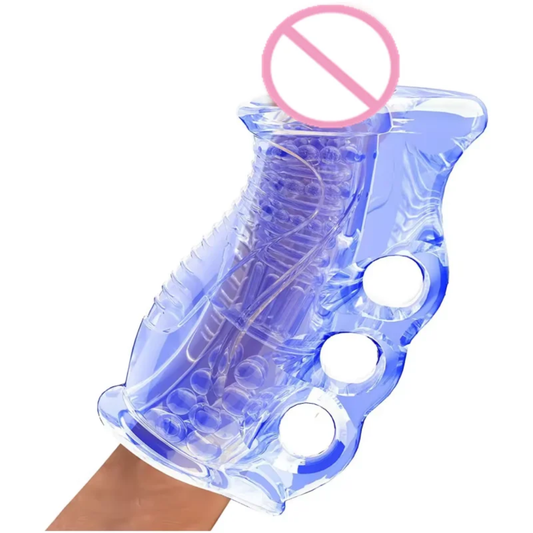 Masturbador Vibrador FleshSkin – Ice Blue Edition