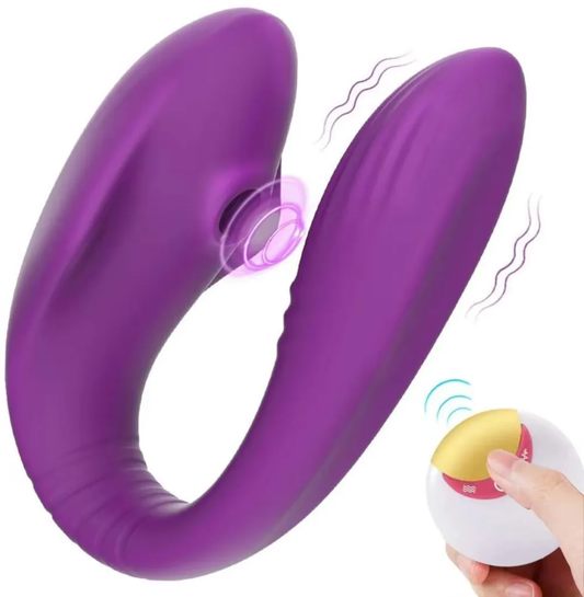 Estimulador Vibrador con Control Remoto – 5 Succión + 8 Vibración