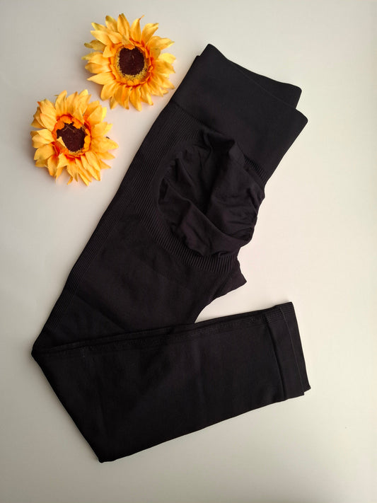 Leggings Negro efecto push up faja en el abdomen