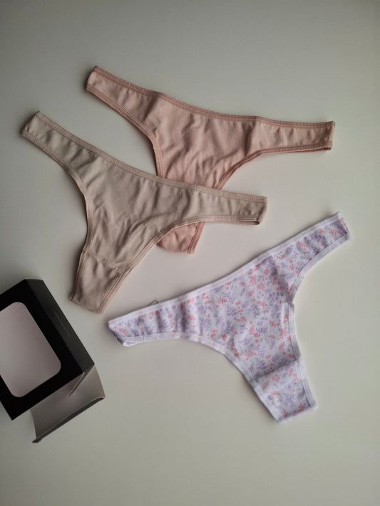 P035 pack x3 colaless básicas de algodón