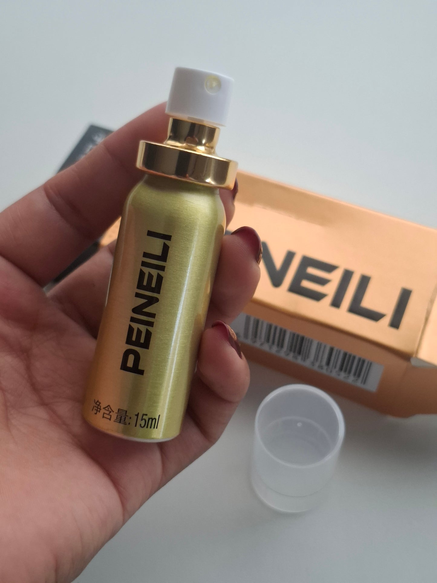 PEINEILI DORADO🟨 – SPRAY RETARDANTE MASCULINO (ALTA CONCENTRACIÓN)
