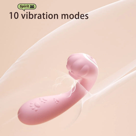 LILO Cat Vibrador Doble con Succión y Vibración 10 modos