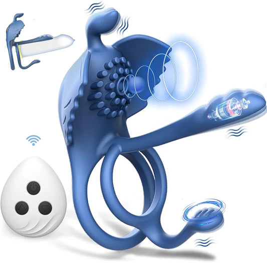 Anillo Vibrador con Control Inalámbrico – 10 Modos de Vibración