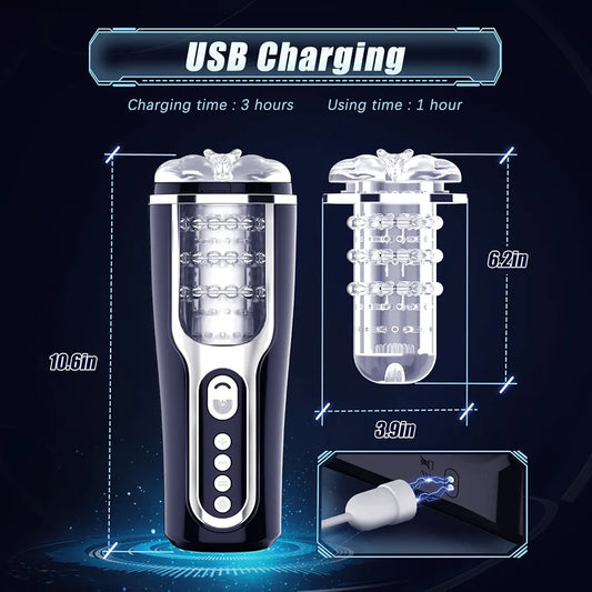 Haile Masturbador Cup Vibración + Empuje