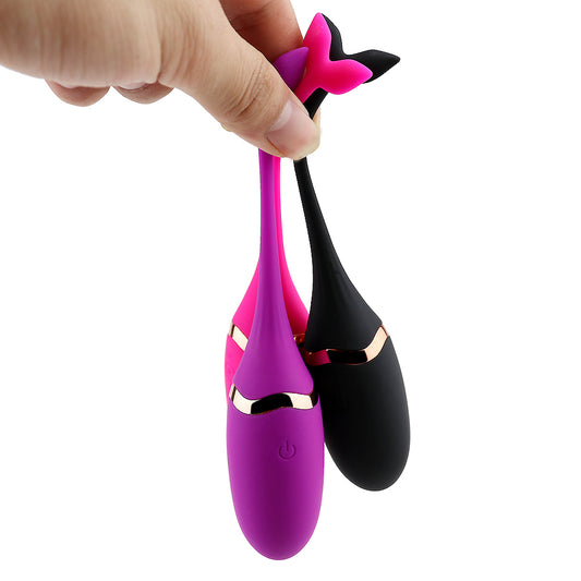 Vibrador tipo cola de ballena con control remoto inalámbrico – flexible, 10 modos de vibración