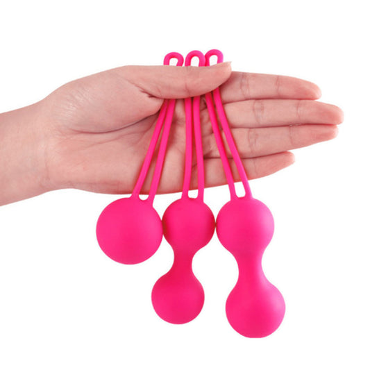 Set de Bolas de Kegel de Silicona — Entrenamiento de Suelo Pélvico (3 Niveles Progresivos)