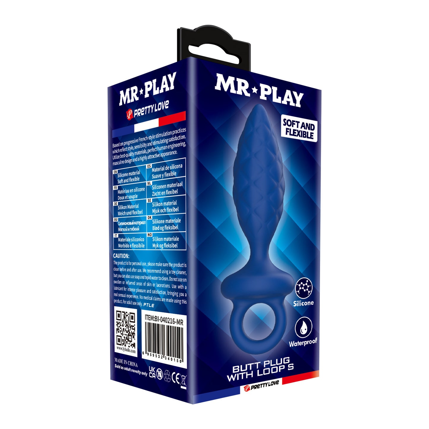 Plug Anal de Silicona con Anillo – Talla M