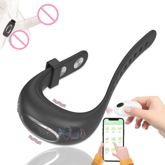 Anillo Vibrador Premium con App – Placer inteligente y conexión sin límites