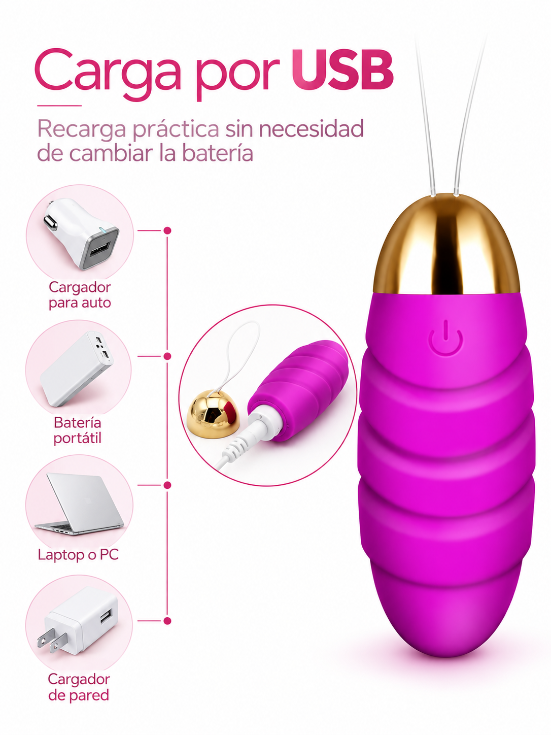 Huevo Vibrador Inteligente con Control por App