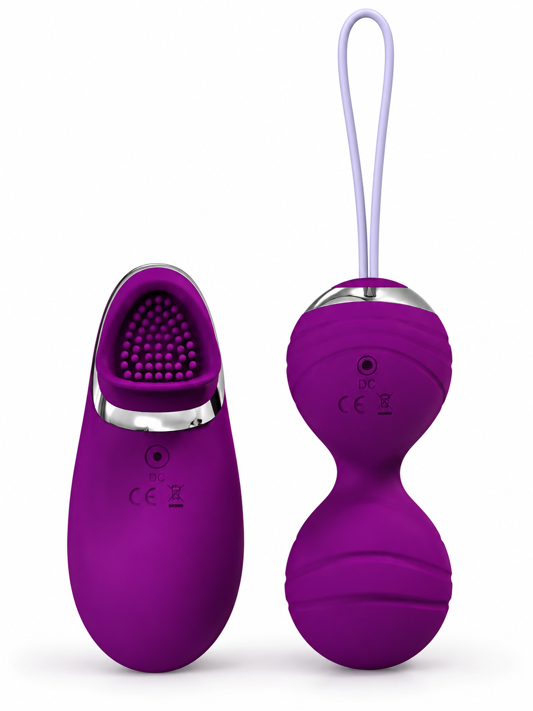 Bola de Kegel Vibradora con Doble Estimulación y Control Remoto