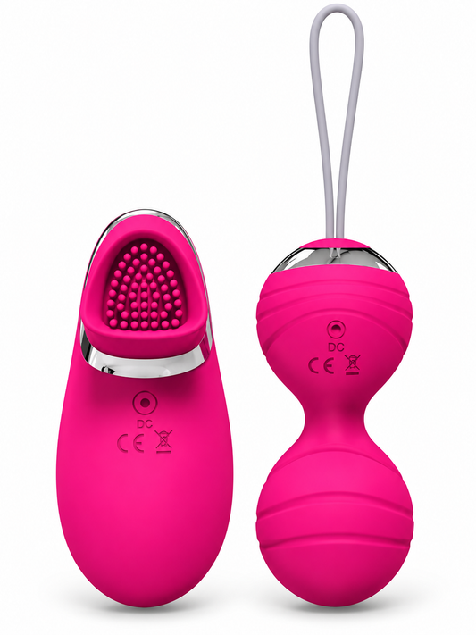 Bola de Kegel Vibradora con Doble Estimulación y Control Remoto