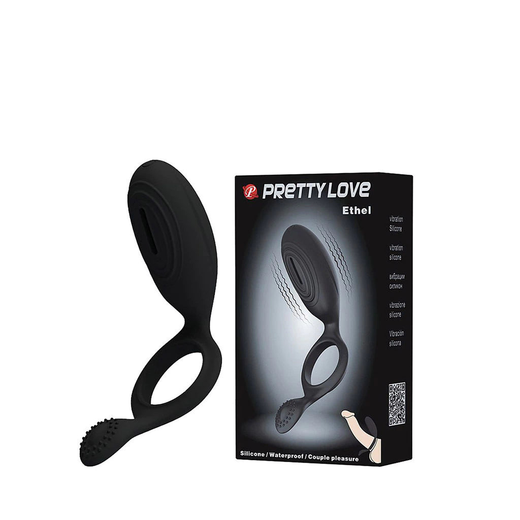 Anillo Vibrador Pretty Love Ethel con Estimulador Externo