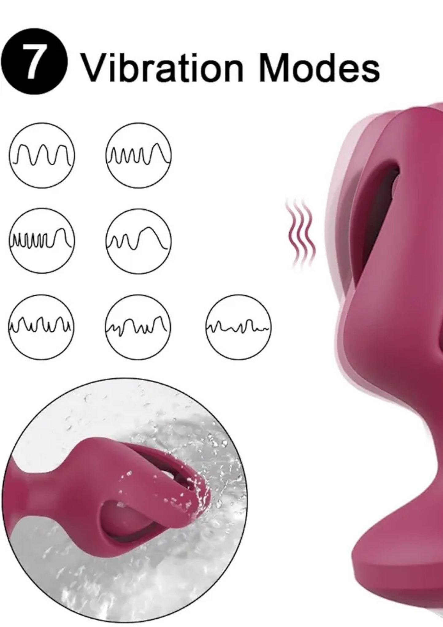 Vibrador PluG Anal con masaje de próstata con control remoto inalámbrico