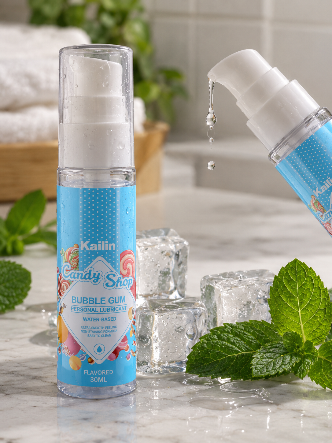 Lubricante Íntimo Kailin H2O Sabor Frutilla 30 ml