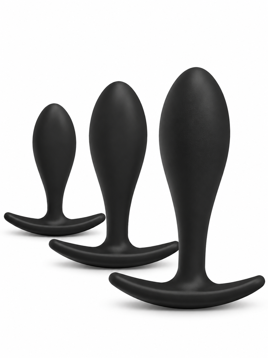 Set x3 de Tapones Anales de Silicona – Entrenamiento Progresivo