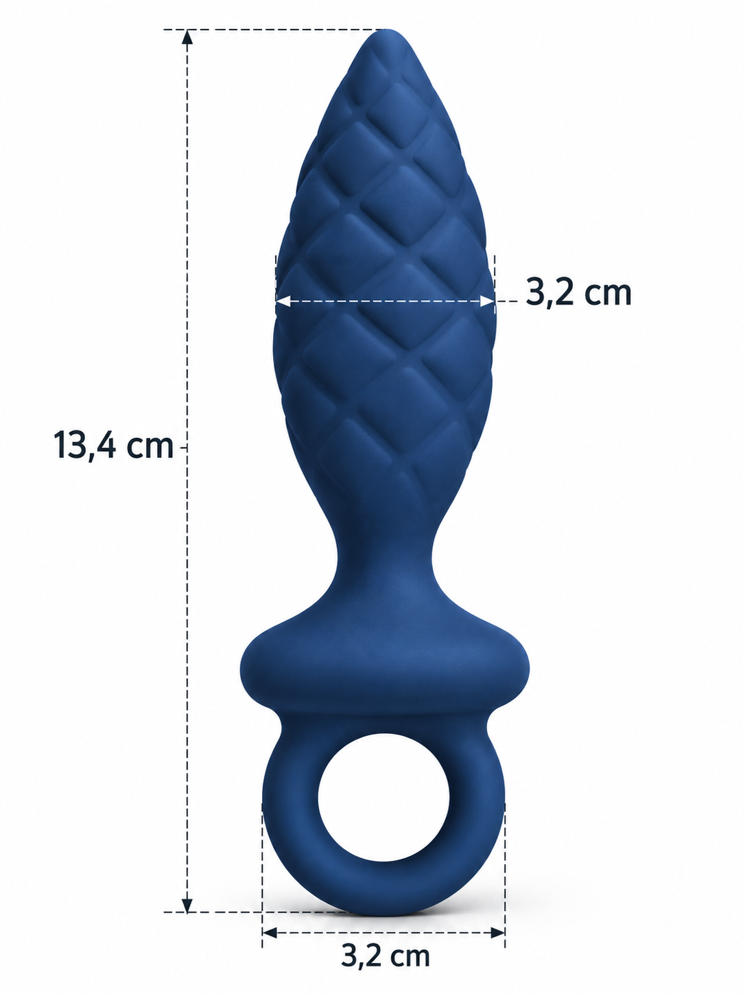 Plug Anal de Silicona Texturizado con Anillo – Mr. Play Michael