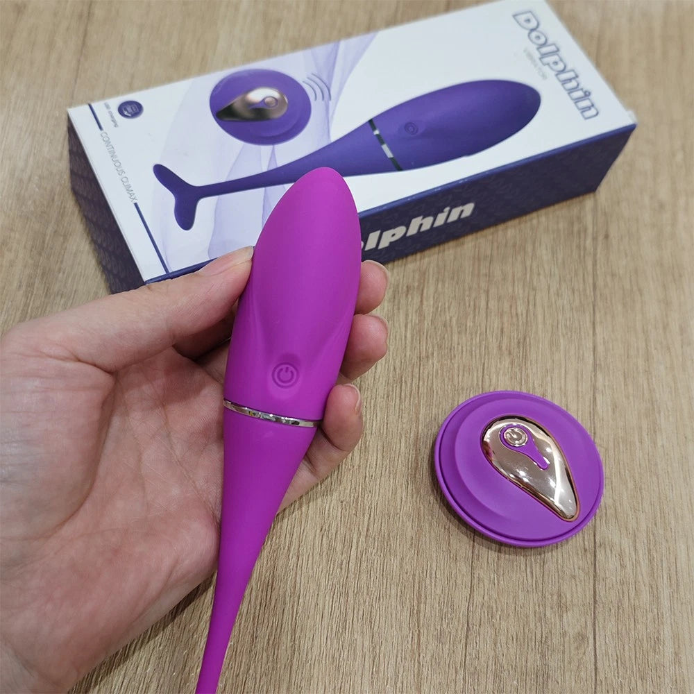 Vibrador Dolphin con Control Remoto y 10 Modos de Vibración