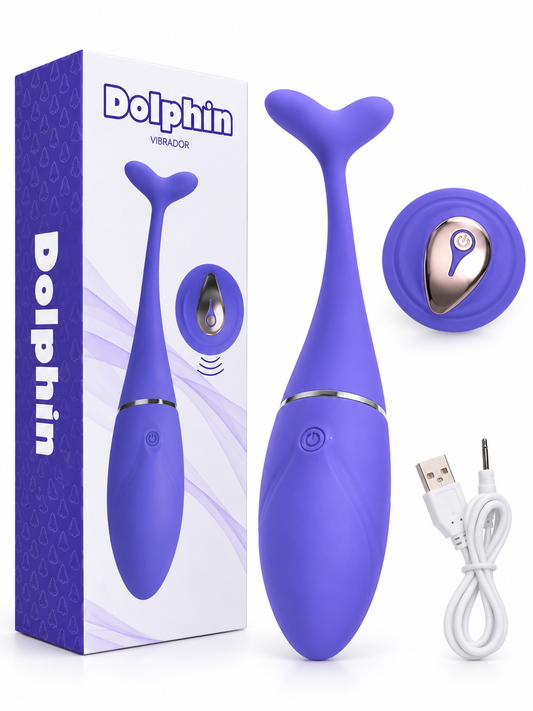 Vibrador Dolphin con Control Remoto y 10 Modos de Vibración