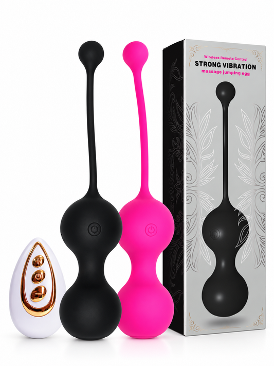 Bolas de Kegel 10 Modos de Vibración con Control Remoto y doble motor