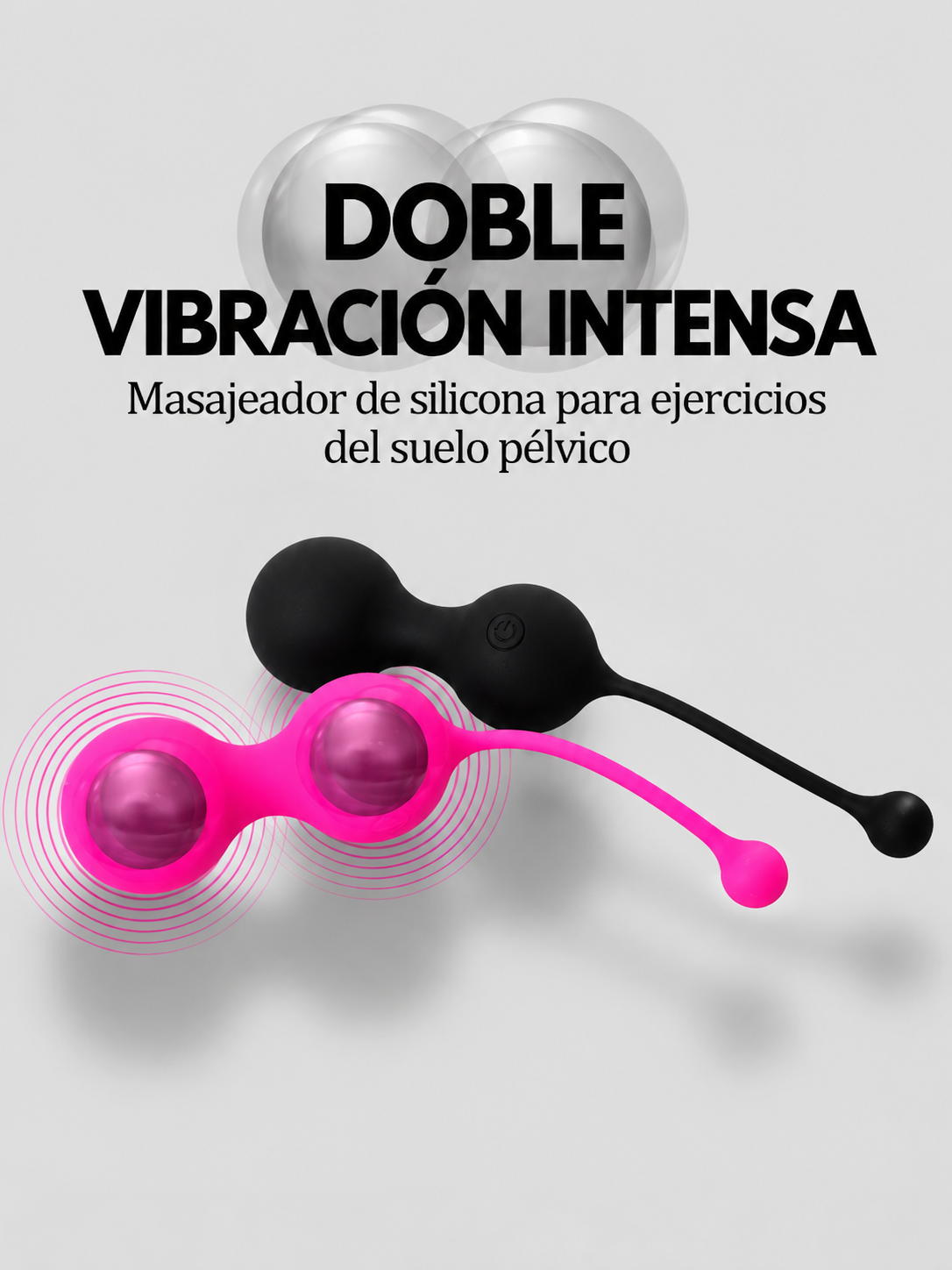 Bolas de Kegel 10 Modos de Vibración con Control Remoto y doble motor