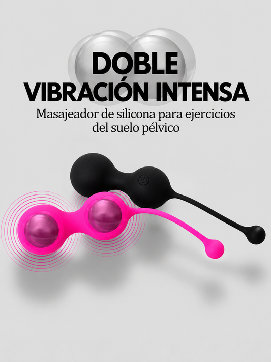 Bolas de Kegel 10 Modos de Vibración con Control Remoto y doble motor