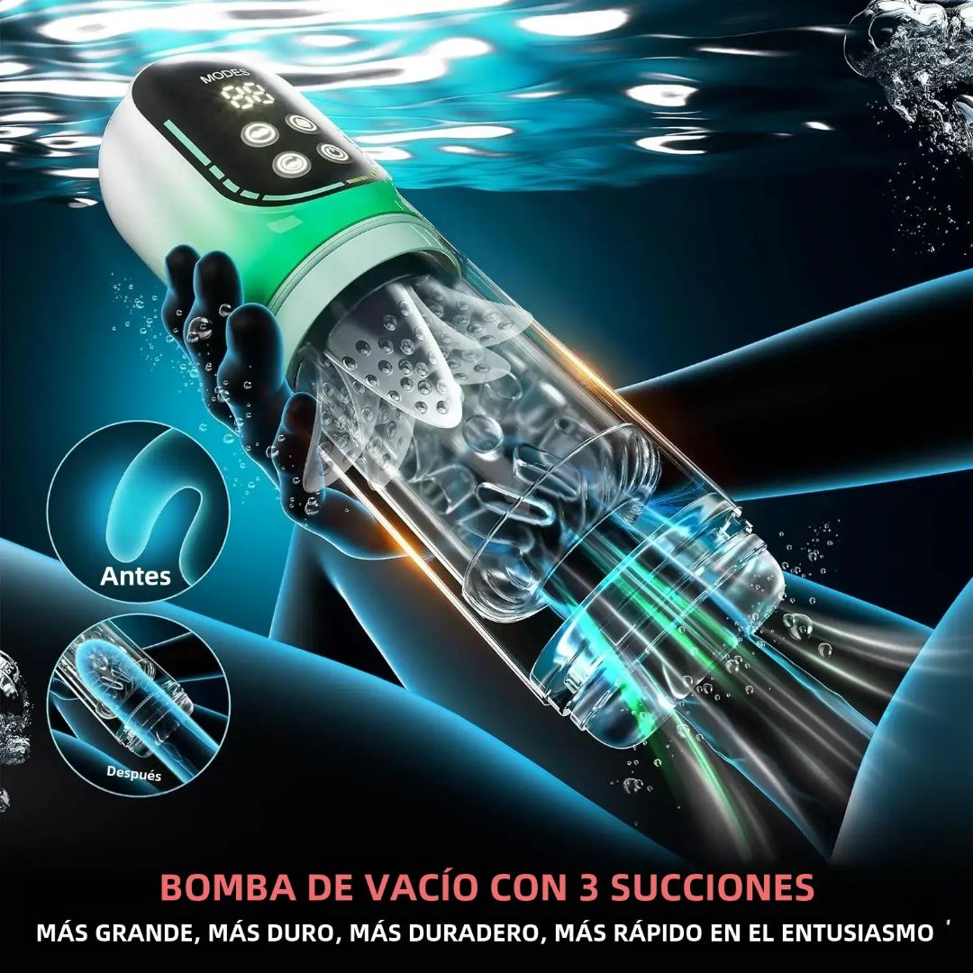 Kasiee masturbador 3 en 1 Rotación Succión + Lamida