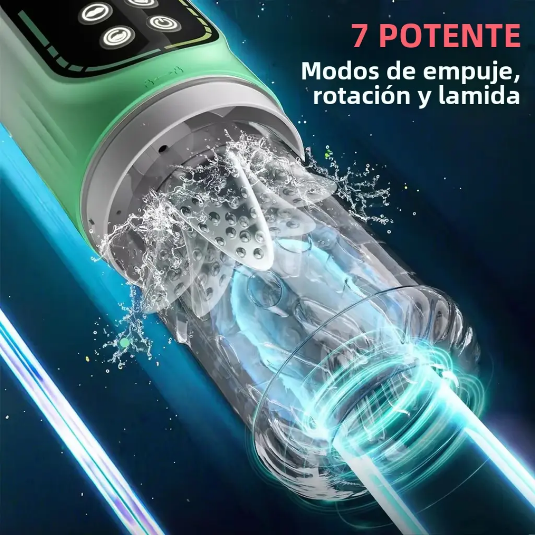 Kasiee masturbador 3 en 1 Rotación Succión + Lamida