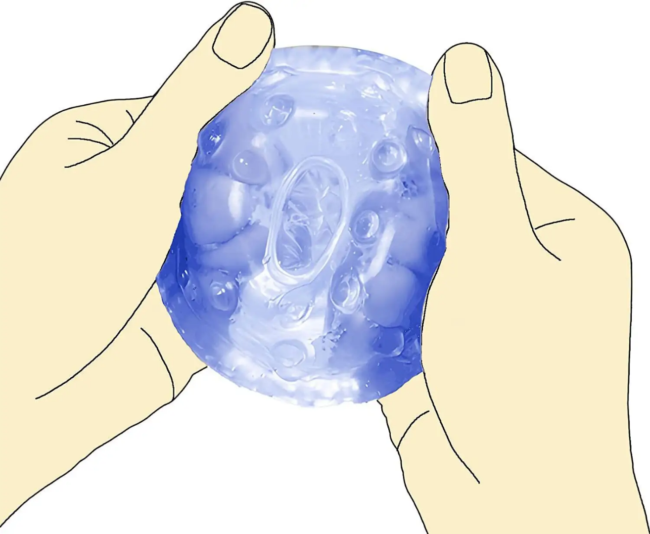 Masturbador Vibrador FleshSkin – Ice Blue Edition