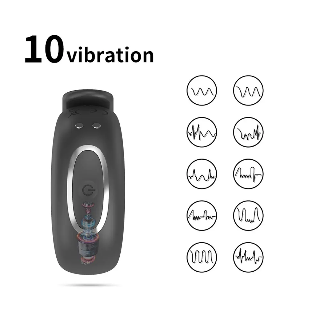 Anillo Vibrador Premium con App – Placer inteligente y conexión sin límites