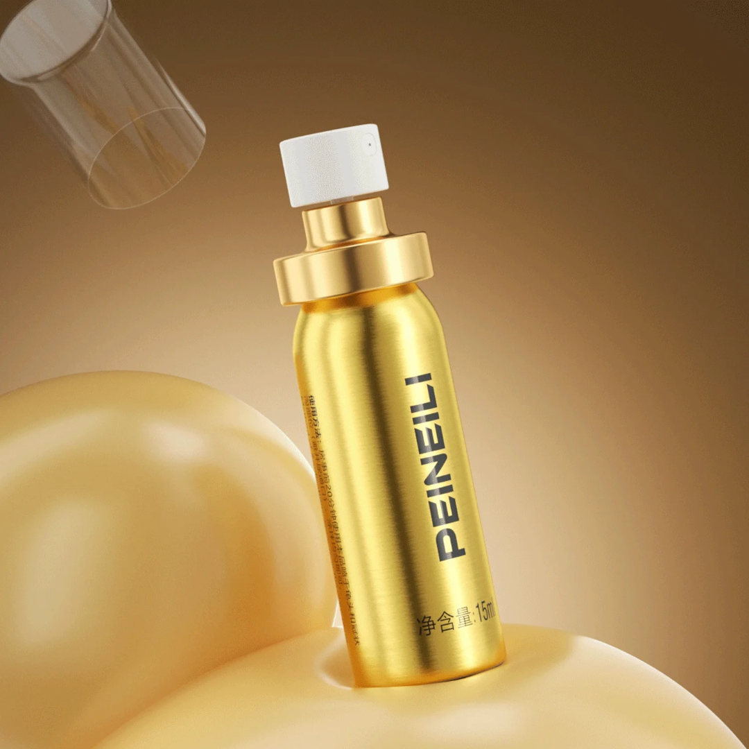 PEINEILI DORADO🟨 – SPRAY RETARDANTE MASCULINO (ALTA CONCENTRACIÓN)