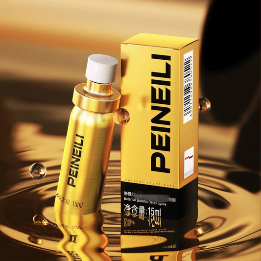 PEINEILI DORADO🟨 – SPRAY RETARDANTE MASCULINO (ALTA CONCENTRACIÓN)