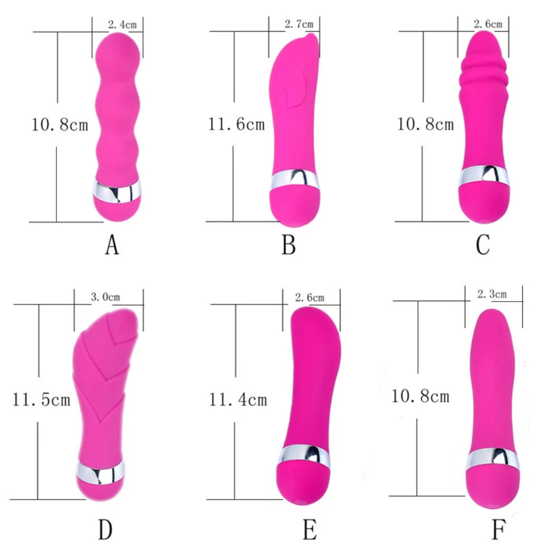 Mini Vibrador Pink Multizona – 6 Estilos Diferentes