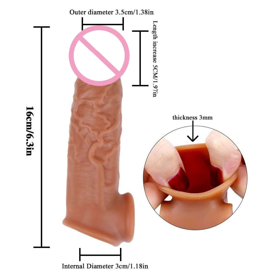 Funda Realista para Pene – Grosor y Placer Extra
