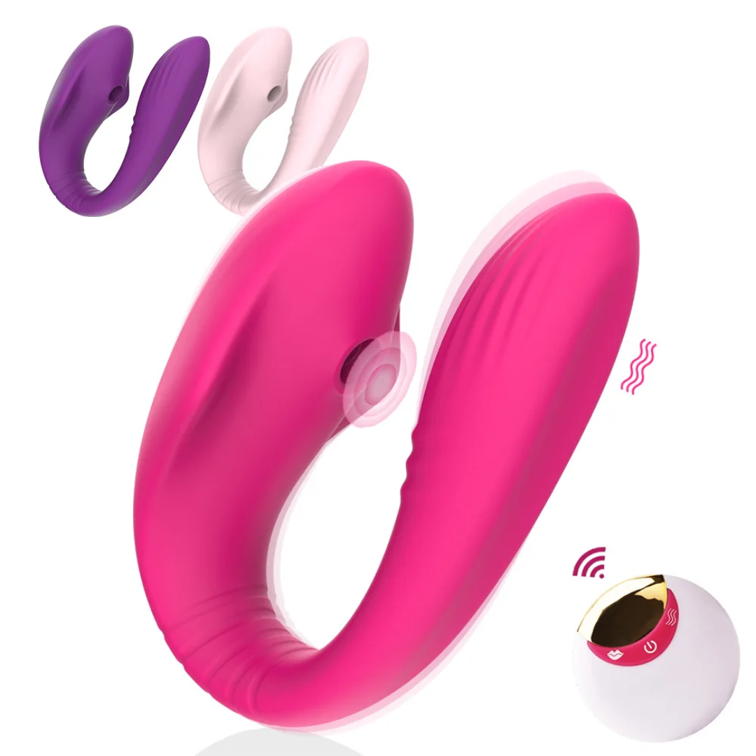 Estimulador Vibrador con Control Remoto – 5 Succión + 8 Vibración