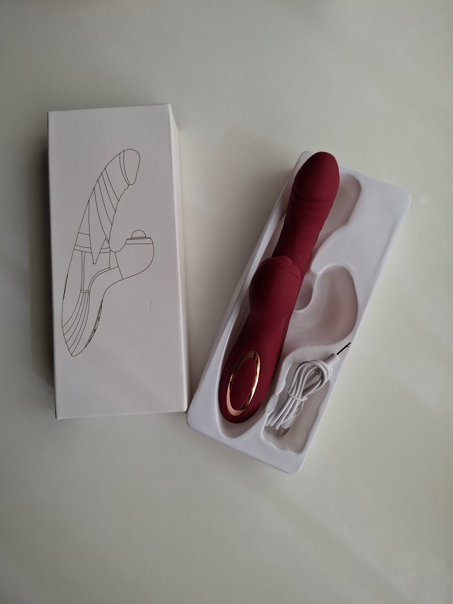 Vibrador con control App– 4 en 1: Succión, Empuje, Pulsación y Vibración
