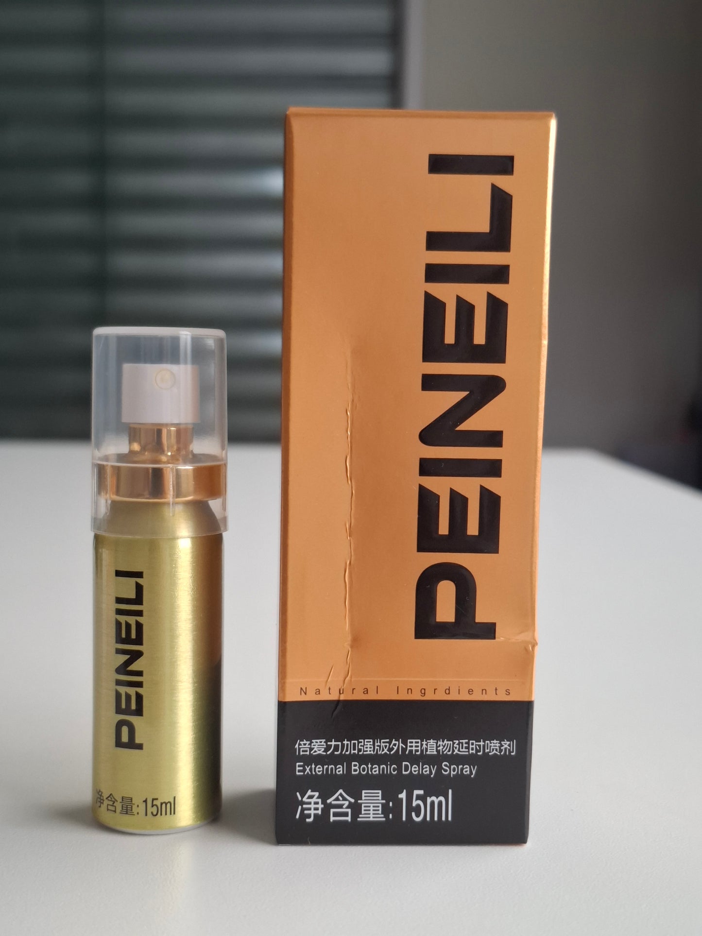 PEINEILI DORADO🟨 – SPRAY RETARDANTE MASCULINO (ALTA CONCENTRACIÓN)