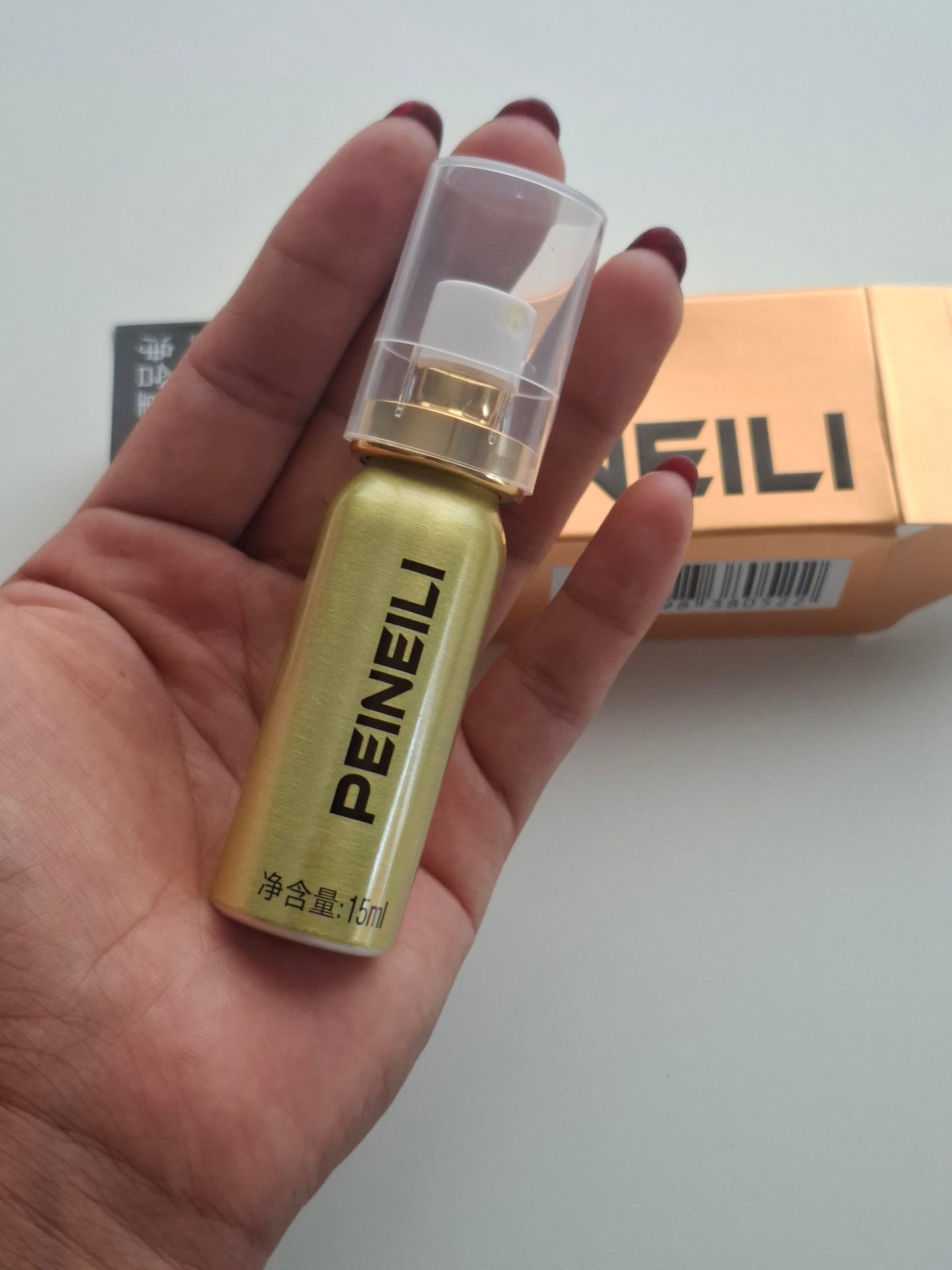 PEINEILI DORADO🟨 – SPRAY RETARDANTE MASCULINO (ALTA CONCENTRACIÓN)