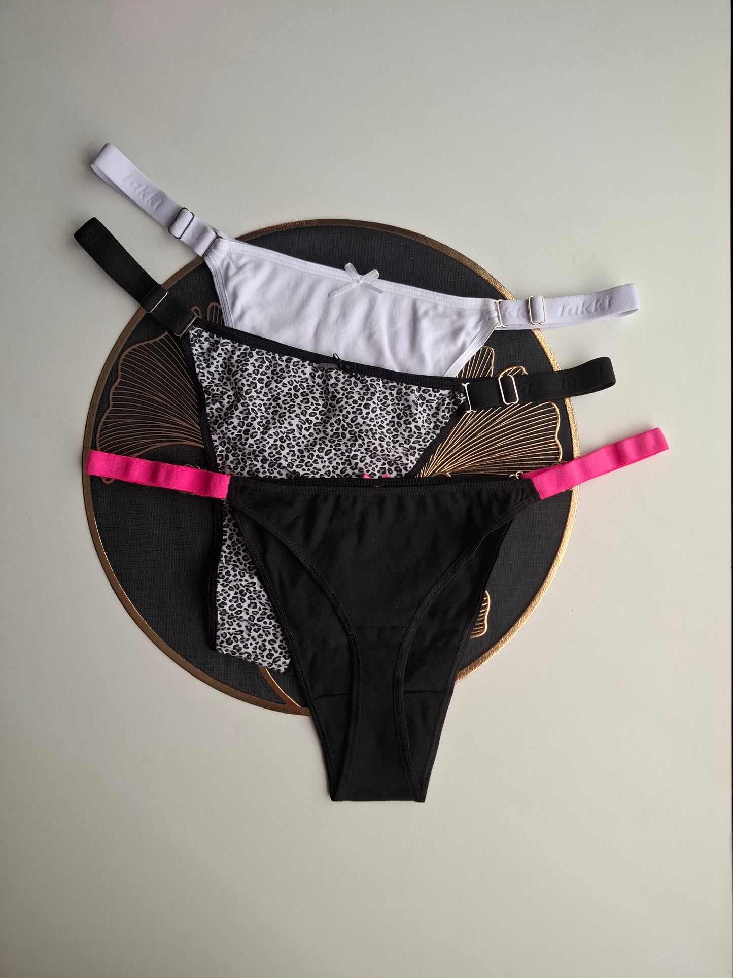 Art. 4075 Pack x3.  Algodón y Lycra Regulable