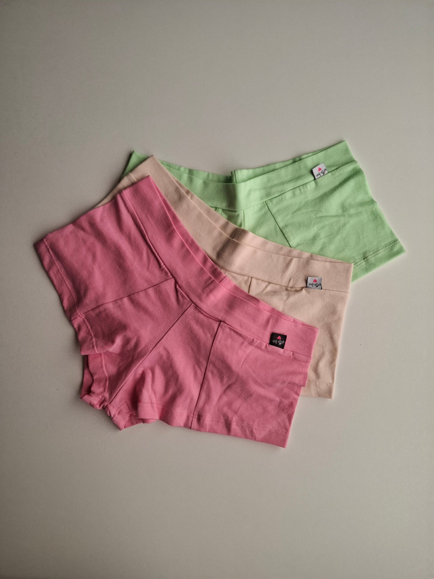 Art. 17 Pack x3 Mini Short De Algodón Y Lycra