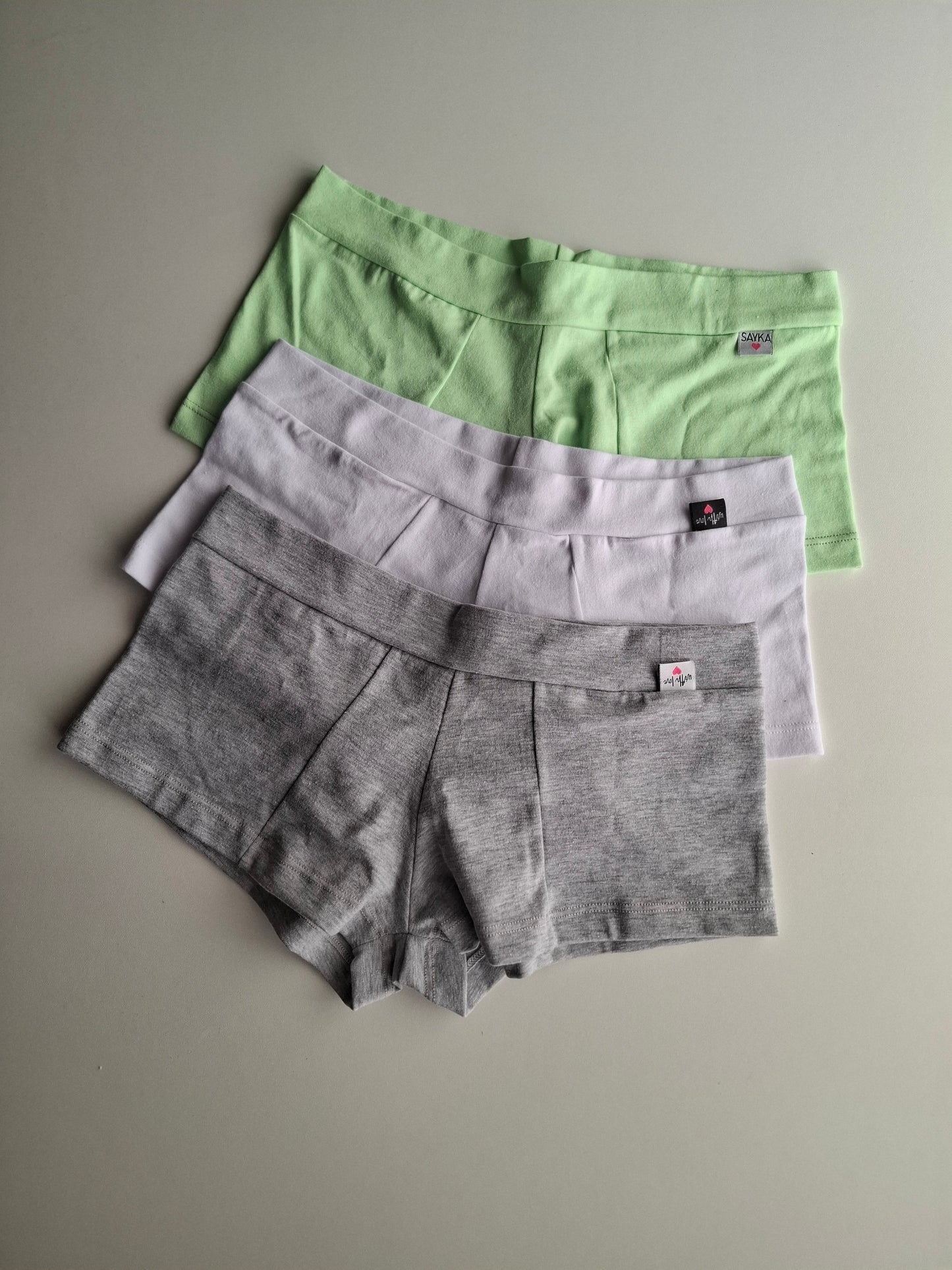 Art. 17 Pack x3 Mini Short De Algodón Y Lycra