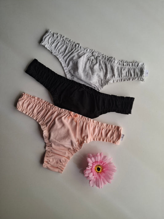 Art. 400 Pack x3 Colaless algodon/lycra Fru Fru.