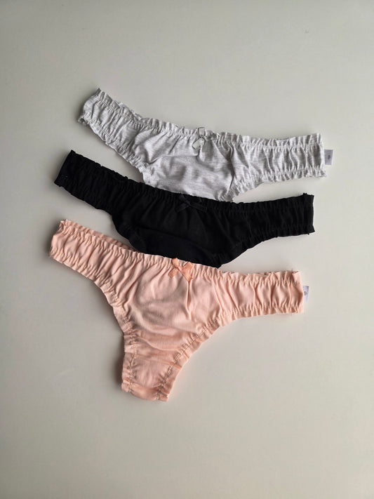 Art. 400 Pack x3 Colaless algodon/lycra Fru Fru.