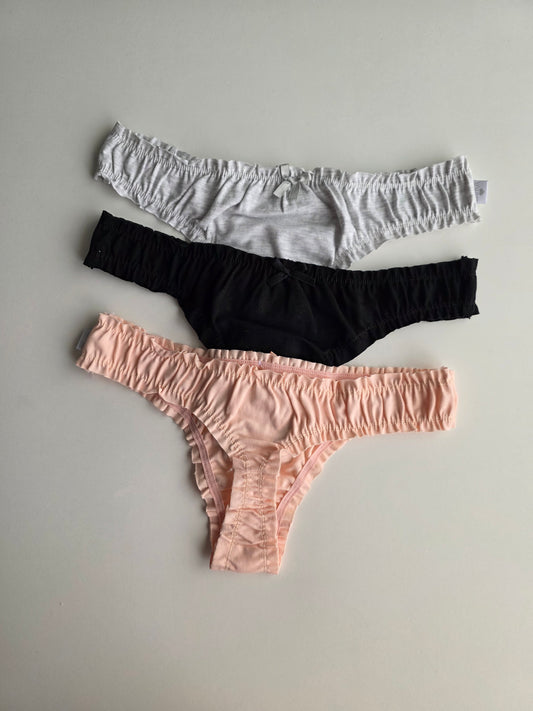Art. 400 Pack x3 Colaless algodon/lycra Fru Fru.