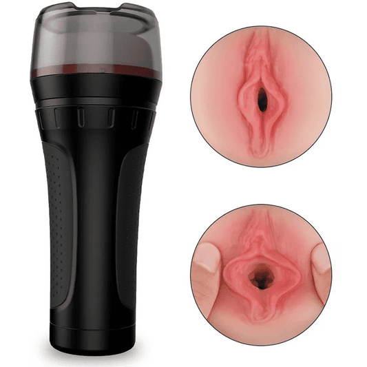 Masturbador Masculino Hércules con Vibración + Control Remoto Inalámbrico