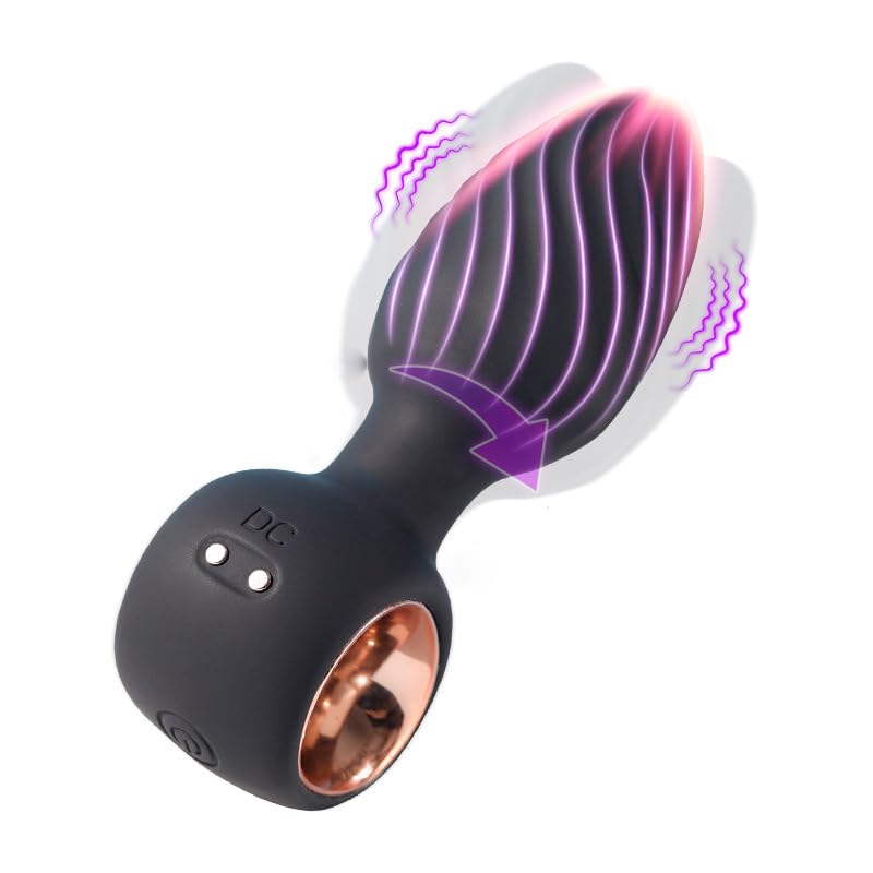 Plug Anal Giratorio 360° con Control Remoto y Vibración Multifrecuencia