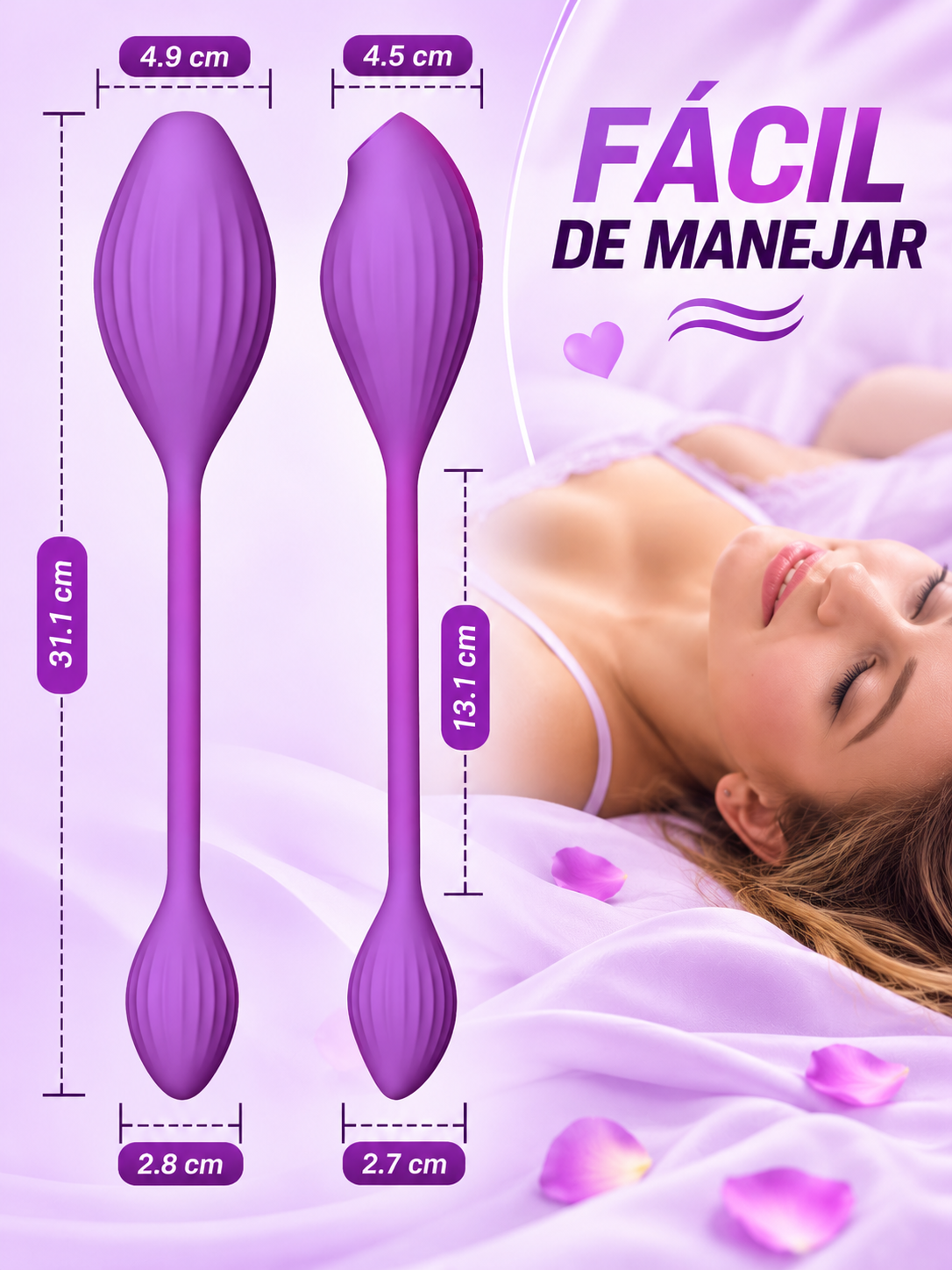 Vibrador Punto G 10 Vibraciones y 5 Modos de Succión