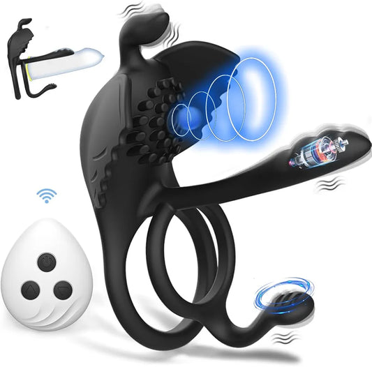 Anillo Vibrador con Control Inalámbrico – 10 Modos de Vibración