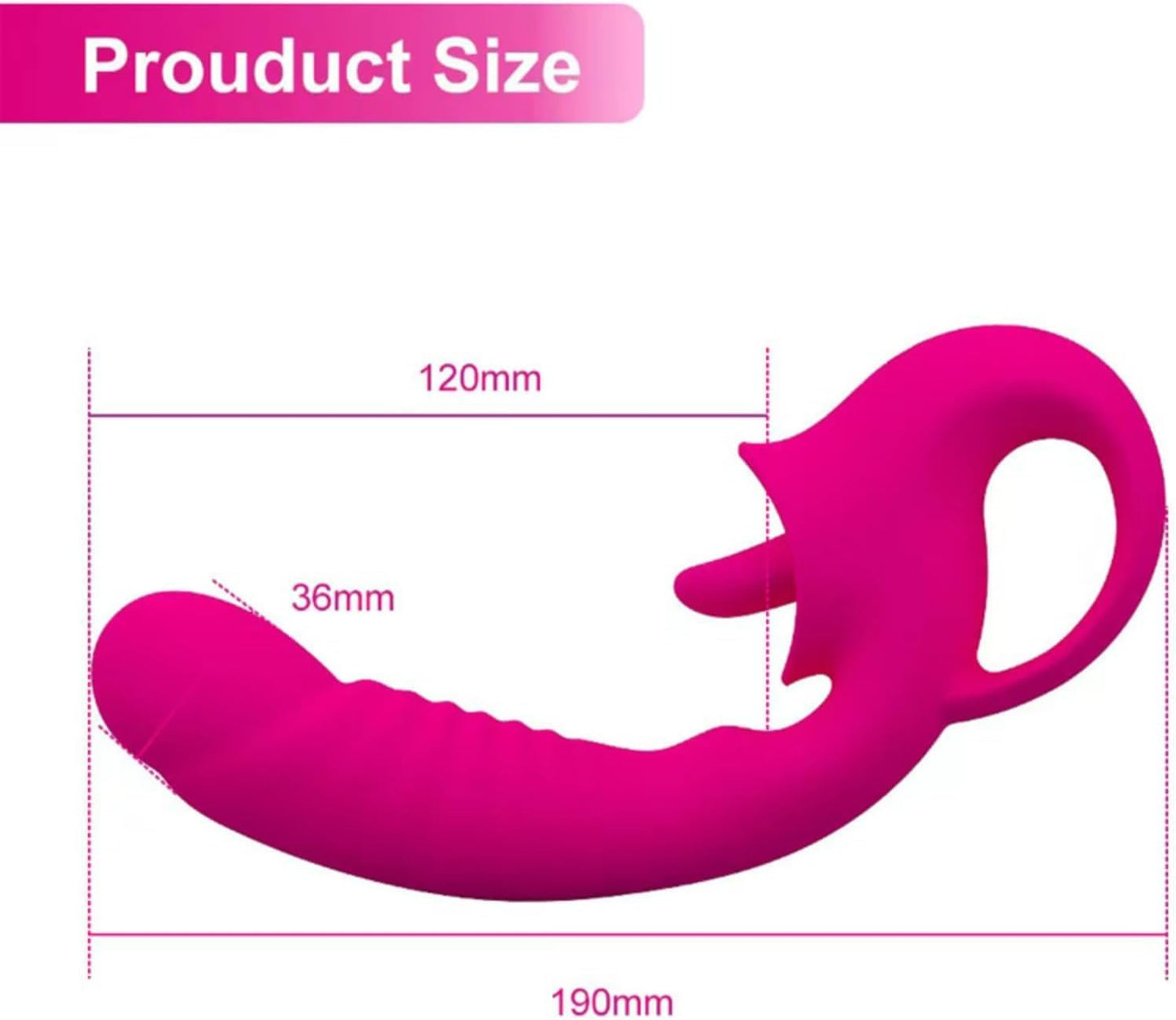 Vibrador 2 en 1 Punto G + Clítoris — Recargable 100% Impermeable