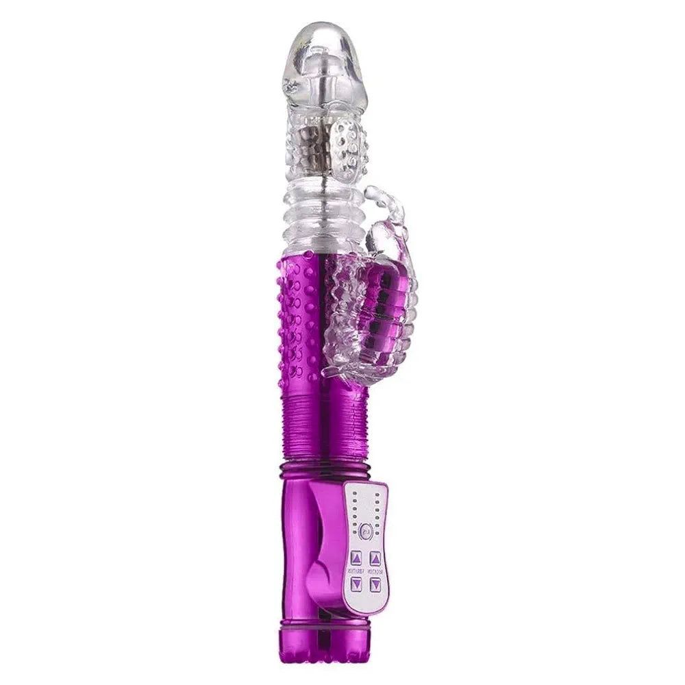 Vibrador Rabbit Rotativo 360° Recargable USB